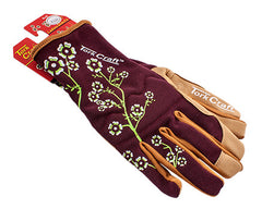 LADIES SLIM FIT GARDEN GLOVES MAROON X-SMALL