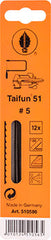 SCROLL SAW BLADE 13TPI PLAIN 12PK