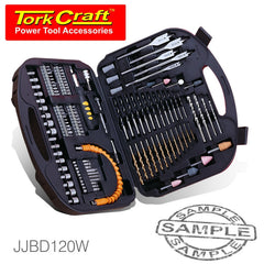 COMBINATION TOOL SET 120 PIECE IN PLASTIC CASE