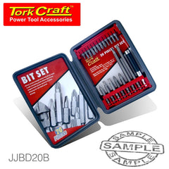 20 PIECE SCREWDRIVING BIT SET