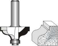 OGEE & FILLET BIT 1 3/8'X 9/16'  1/4'SHANK