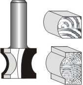 EXTERNAL BULL NOSE 1' X 1' HALF RADIUS 1/2' SHANK