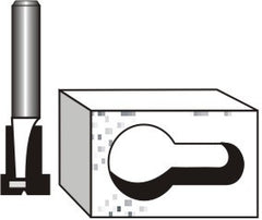 KEYHOLE BIT 3/8' X 1/8' 1/4' SHANK