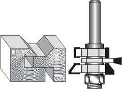 V JOINT TONGUE & GROOVE ASSEMBLY 1/2' SHANK