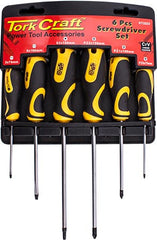 SCREW DRIVER SET 6 PCE WITH WALL MOUNTABLE RACK S2 PZ SL