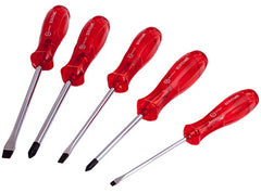 SCREW DRIVER SET PVC 5PC SL 3/5/6.5 MM & PH1/2