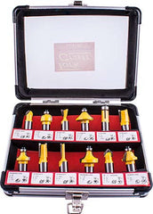 ROUTER BIT SET 12PCE 1/2'SHANK