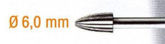 STEEL MILLING CUTTER 6MM.CONE.SH3MM