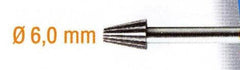 STEEL MILLING CUTTER 6MM.POINT.SH3MM