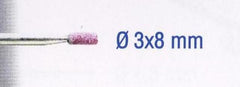 RUBY GRINDING STONES 3X8MM.CYL.SH3MM.2PCS