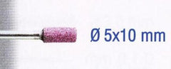 RUBY GRINDING STONES 5X10MM.CYL.SH3MM.2PCS