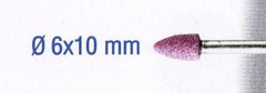 RUBY GRINDING STONES 6X10MM.BULET.SH3MM.2PCS