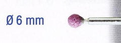 RUBY GRINDING STONES 6MM.BALL.SH3MM.2PCS