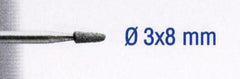 SILICON CARBIDE STONES 3X8MM.CONE.SH2.35MM.2PCS
