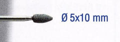 SILICON CARBIDE STONES 5X10MM.FLAME.SH3MM.2PCS