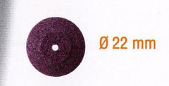 LENTICULAR GRINDING STONES.RUBY ABV.22MM.2PCS