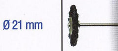 BLACK BRISTLE WHEEL BRUSH 21MM. SH.2.35MM