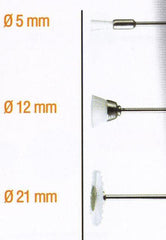 ASSORTED WHITE NYLON BRUSHES. 3PCS
