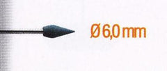 RUBBER POLISHING POINT 6MM.FLAME.SH3MM