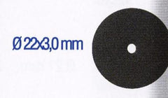 RUBBER POLISHING DISCS 22X3MM. 2PCS