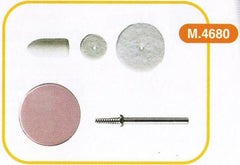 ASSORTED FELT POLISH POINTS.3PCS +MANDREL+POLISHING PASTE KIT
