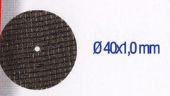REINFORCED CUT OFF DISCS 40X1MM.5PCS