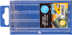 HSS TWIST DRILL BIT KIT.0.3MM-1.6MM.20PCS
