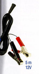 12V CLAMPS FOR BATTERY.5M CABLE