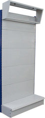 LIGHT BOX STAND 1000X350X2200 - IMP - GREY- BLUE RAWL UPRIGHTS