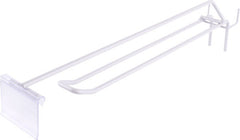 DOUBLE HOOK WITH PLASTIC PRICE TAG 225MM