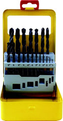 DRILL BIT SET 19PCE ROLL FORGED METAL CASE