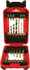 COMBINATION 27PC DRILL& BIT SETX7 HSS X5 WOOD X4 MASON X10 BITS X1 HOL