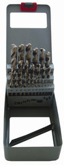 DRILL BIT SET 25PCE HSS GROUND BRIGHT FINISH