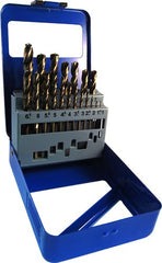 DRILL BIT SET 19PCS 1-10MM x 0.5MM TURBO POINT