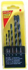 MASONRY DRILL BIT SET 5PC 4-10MM