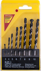 MASONRY DRILL BIT SET 8PC 3-4-5-6-7-8-9-10MM