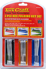 3PC FOLDING HEX KET SET