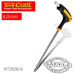 BALL POINT T HANDLE HEX ALLEN KEY 8.0MM