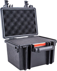 HARD CASE 260X230X185MM OD WITH FOAM BLACK WATER & DUST PROOF (221614)