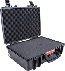 HARD CASE 460X355X175MM OD WITH FOAM BLACK WATER & DUST PROOF 433015