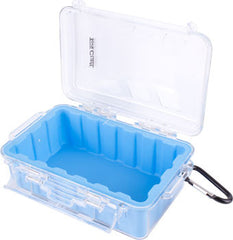 MICRO CASE BLUE 199 X 130 X 79MM SIL./LINER WITH CARABIN.CLIP