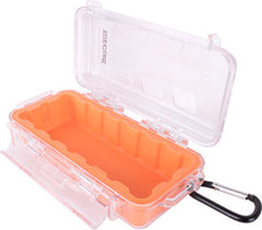 MICRO CASE ORAN. 197 X 100 X 61MM SIL./LINER WITH CARABIN.CLIP