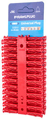 UNO UNIVERSAL PLUG RED 6MM CLIP OF 96 EACH