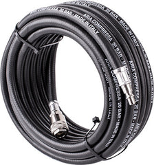 RUBBER AIR HOSE 10mmX10M W.QUICK COUPLERS