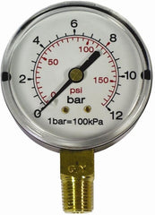 PRESSURE GAUGE 63MM 1/4' BOTTOM ENTRY