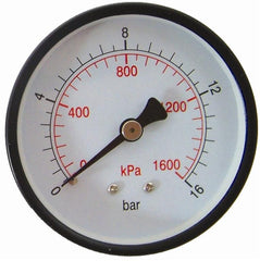 PRESSURE GAUGE 63MM REAR 1/4'