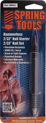 SPRING TOOL HAMMERLESS 2/32' NAIL STARTER 2/32' NAIL SETTER SPRING