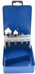 COUNTERSINK SET HSS 4PCE 2-20mm IN STEEL CASE