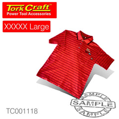 TORK CRAFT GOLF SHIRT RED 5XL