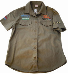 LADIES BLOUSE - OLIVE - XLARGE